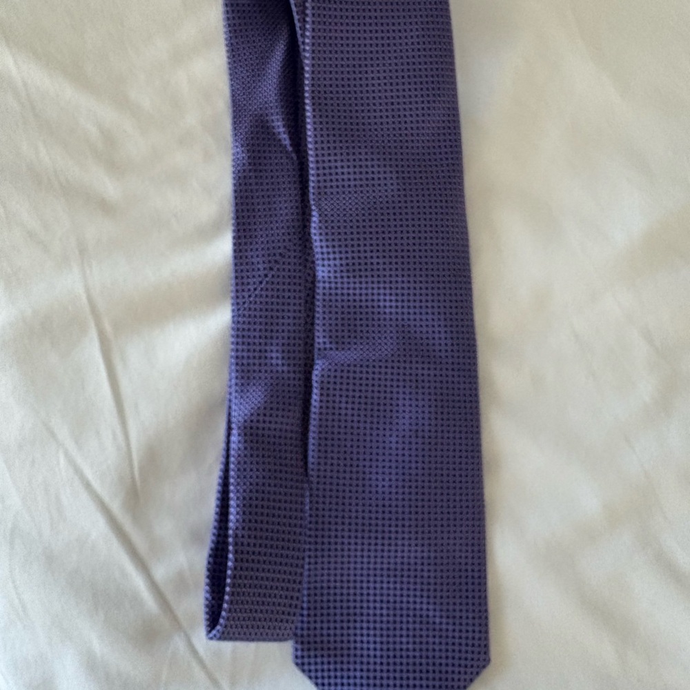 Purple Silk Grid Tie